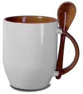Mok-met-lepel-(Bruin)